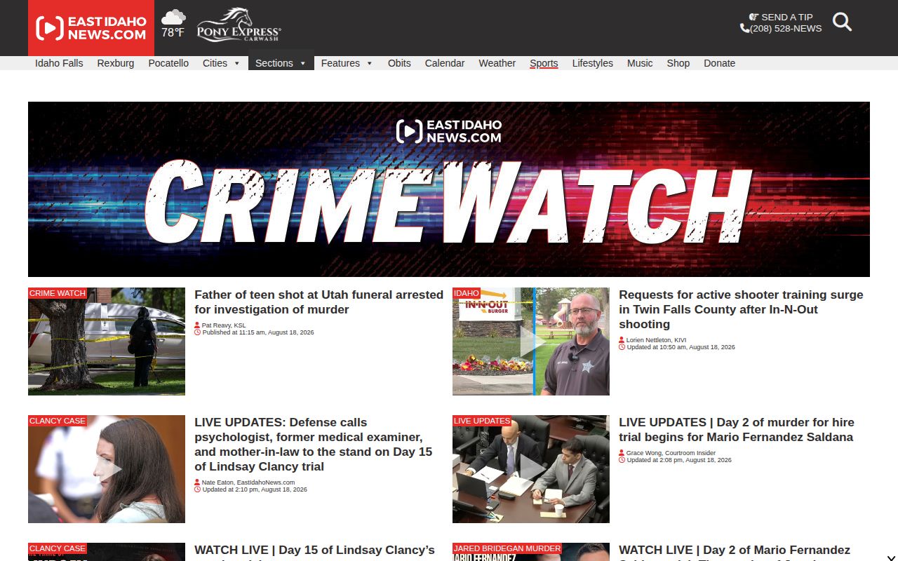 East Idaho News crime coverage for Fremont County arrest news